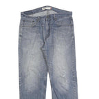 LEVI'S 505 Mens Jeans Blue Regular Straight Denim Medium W36 L29 Classic Fit Zip
