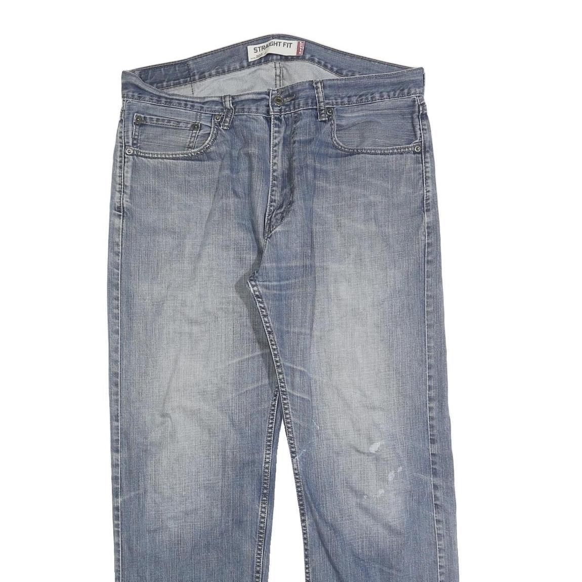 LEVI'S 505 Mens Jeans Blue Regular Straight Denim Medium W36 L29 Classic Fit Zip