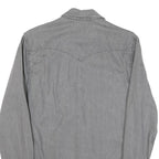 LEVI'S Mens Grey Denim Shirt S Button Long Sleeve Casual Cotton Blend
