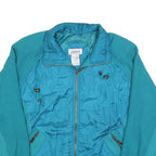 JANEVE Womens Blue Collared M Casual Polyester Sweatshirt Zip Up