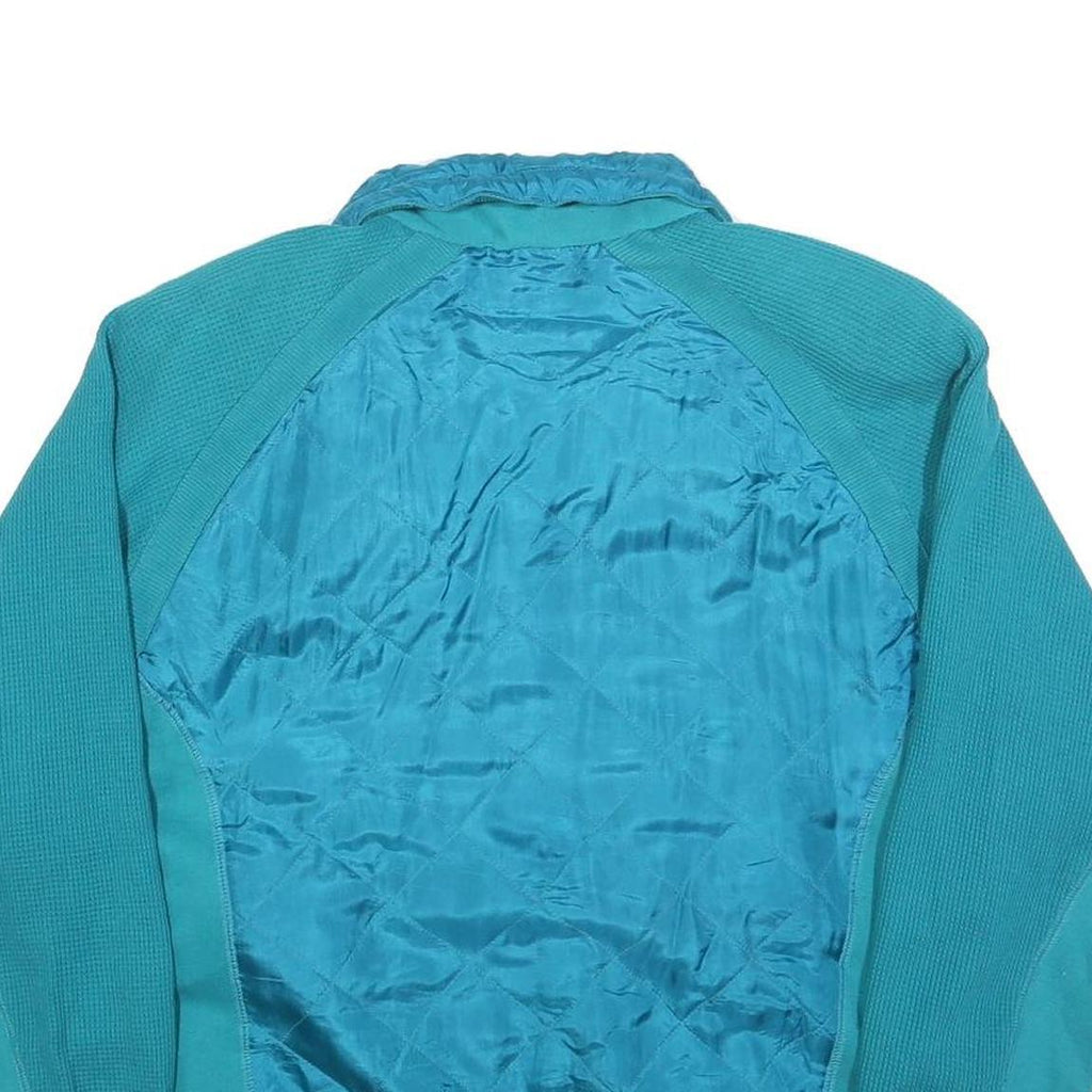 JANEVE Womens Blue Collared M Casual Polyester Sweatshirt Zip Up