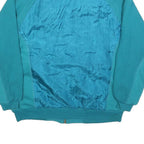 JANEVE Womens Blue Collared M Casual Polyester Sweatshirt Zip Up