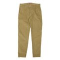 LEVI'S Womens Cotton Blend Beige Regular Straight Trousers W30 L30 Comfortable
