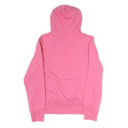 PUMA Womens Pink Hoodie L Cotton Blend Pullover Drawstring Hood Casual