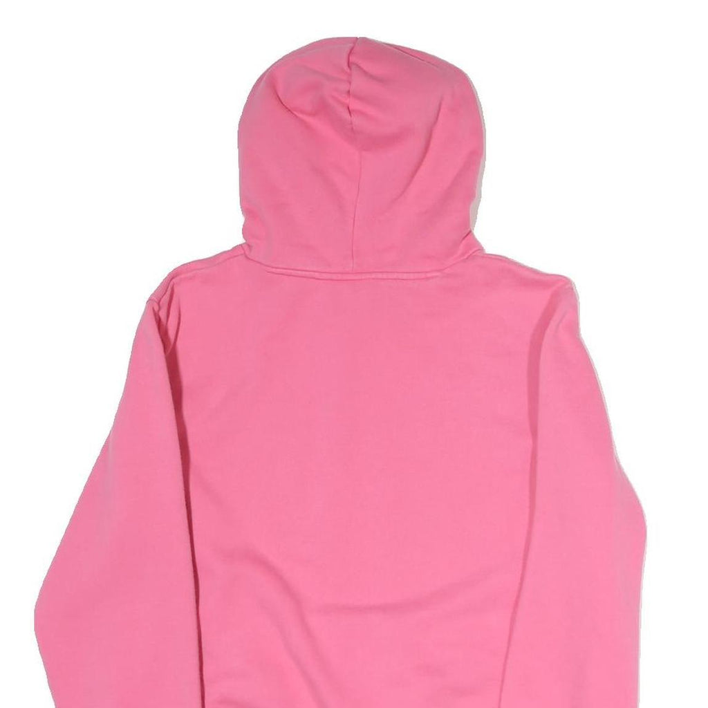 PUMA Womens Pink Hoodie L Cotton Blend Pullover Drawstring Hood Casual