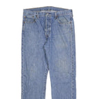 LEVI'S 501 Mens Jeans Blue Regular Straight Denim Medium W34 L32 Classic Cotton