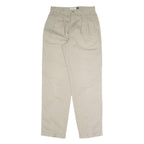 GAP Mens Relaxed Beige Cotton Blend Trousers W29 L32 Casual Zip Closure