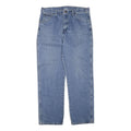 DICKIES Mens Jeans Blue Regular Straight Denim Medium W36 L32 Workwear Zip