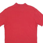 POLO RALPH LAUREN Mens Red Polo Shirt Short Sleeve Plain S Cotton Blend