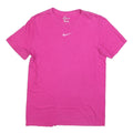 NIKE Womens Pink Graphic T-Shirt M Short Sleeve Crew Neck Cotton Blend Casual