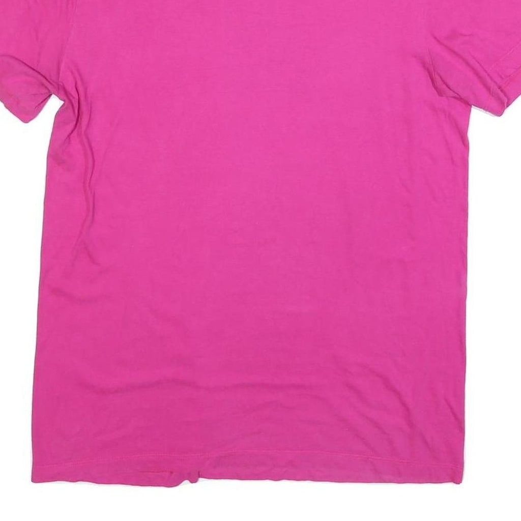 NIKE Womens Pink Graphic T-Shirt M Short Sleeve Crew Neck Cotton Blend Casual