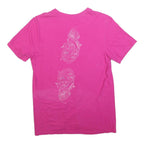 NIKE Womens Pink Graphic T-Shirt M Short Sleeve Crew Neck Cotton Blend Casual