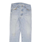 CARHARTT Mens Regular Blue Denim Light Jeans W34 L34 Classic Zip Pockets
