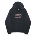 NIKE Mens Black Pullover Hoodie L Cotton Blend Casual Sportswear