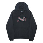 NIKE Mens Black Pullover Hoodie L Cotton Blend Casual Sportswear