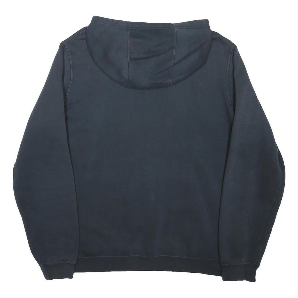 NIKE Mens Black Pullover Hoodie L Cotton Blend Casual Sportswear