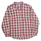 CARHARTT Womens Red & White Checked Cotton Blend Shirt 2XL Casual Workwear