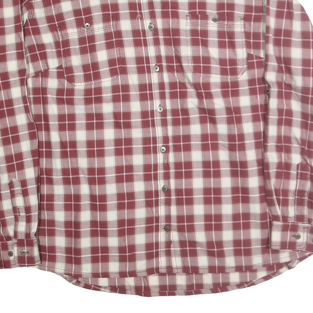 CARHARTT Womens Red & White Checked Cotton Blend Shirt 2XL Casual Workwear