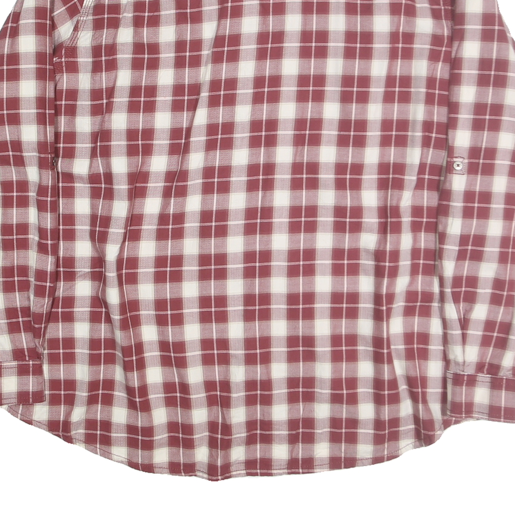 CARHARTT Womens Red & White Checked Cotton Blend Shirt 2XL Casual Workwear