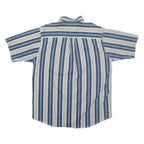 DAVID TAYLOR Mens Shirt Blue Pinstripe L