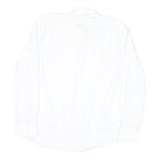 TOMMY HILFIGER Mens White Cotton Blend Shirt Long Sleeve Button Collar L