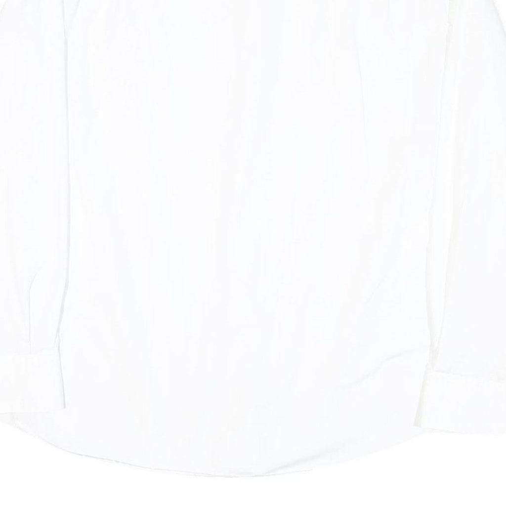 TOMMY HILFIGER Mens White Cotton Blend Shirt Long Sleeve Button Collar L