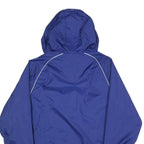 ADIDAS Mens Blue Zip Jacket M Polyester Blend Hooded Plain Sportswear