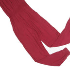 CHICOREE Womens Maroon Playsuit Cotton Blend XS Sleeveless Elastic Waist Casual