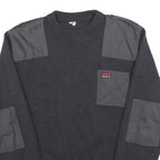 PROTECTAS Mens Grey Utility Fashion Jumper Patch Crew Neck Basic Knit S Workwear