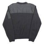 PROTECTAS Mens Grey Utility Fashion Jumper Patch Crew Neck Basic Knit S Workwear