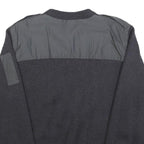PROTECTAS Mens Grey Utility Fashion Jumper Patch Crew Neck Basic Knit S Workwear
