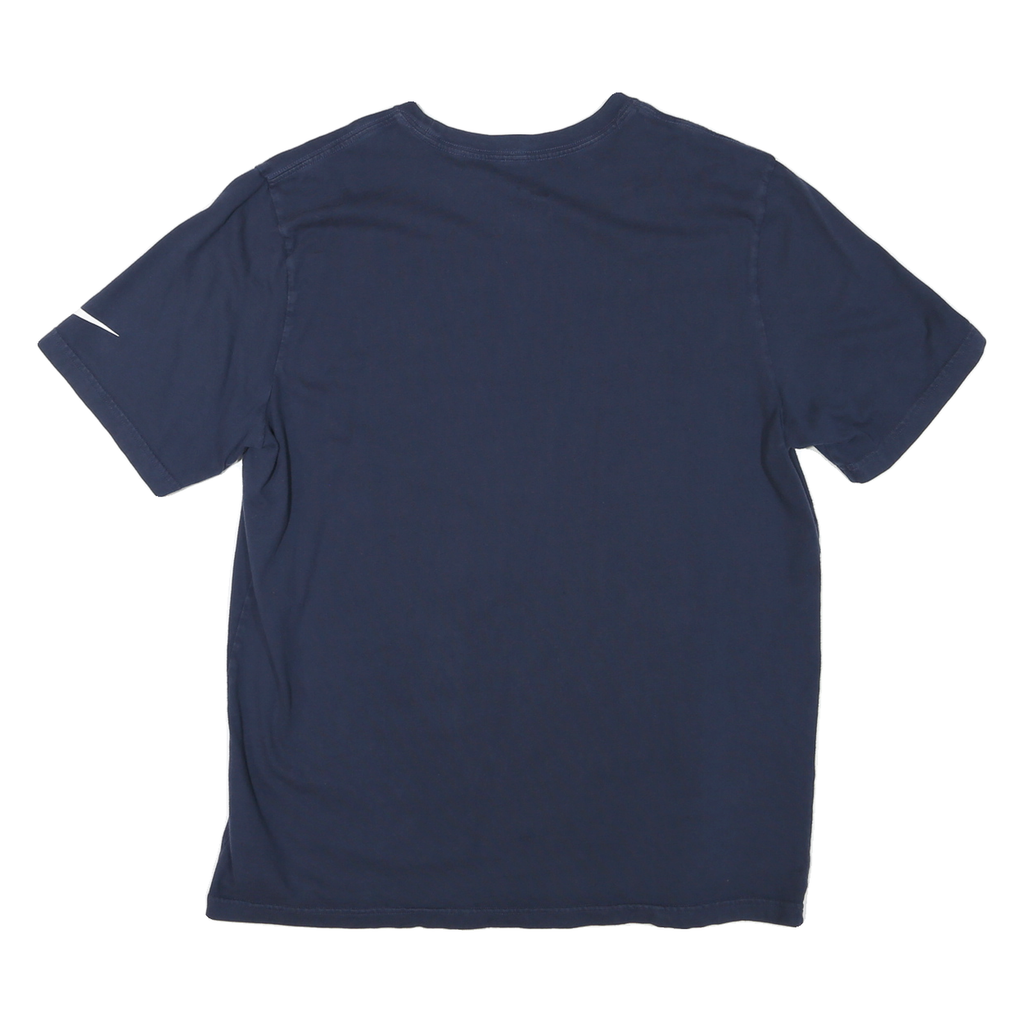 NIKE Mens Blue XL Short Sleeve Crew Neck Cotton T-Shirt NFL Print 2014