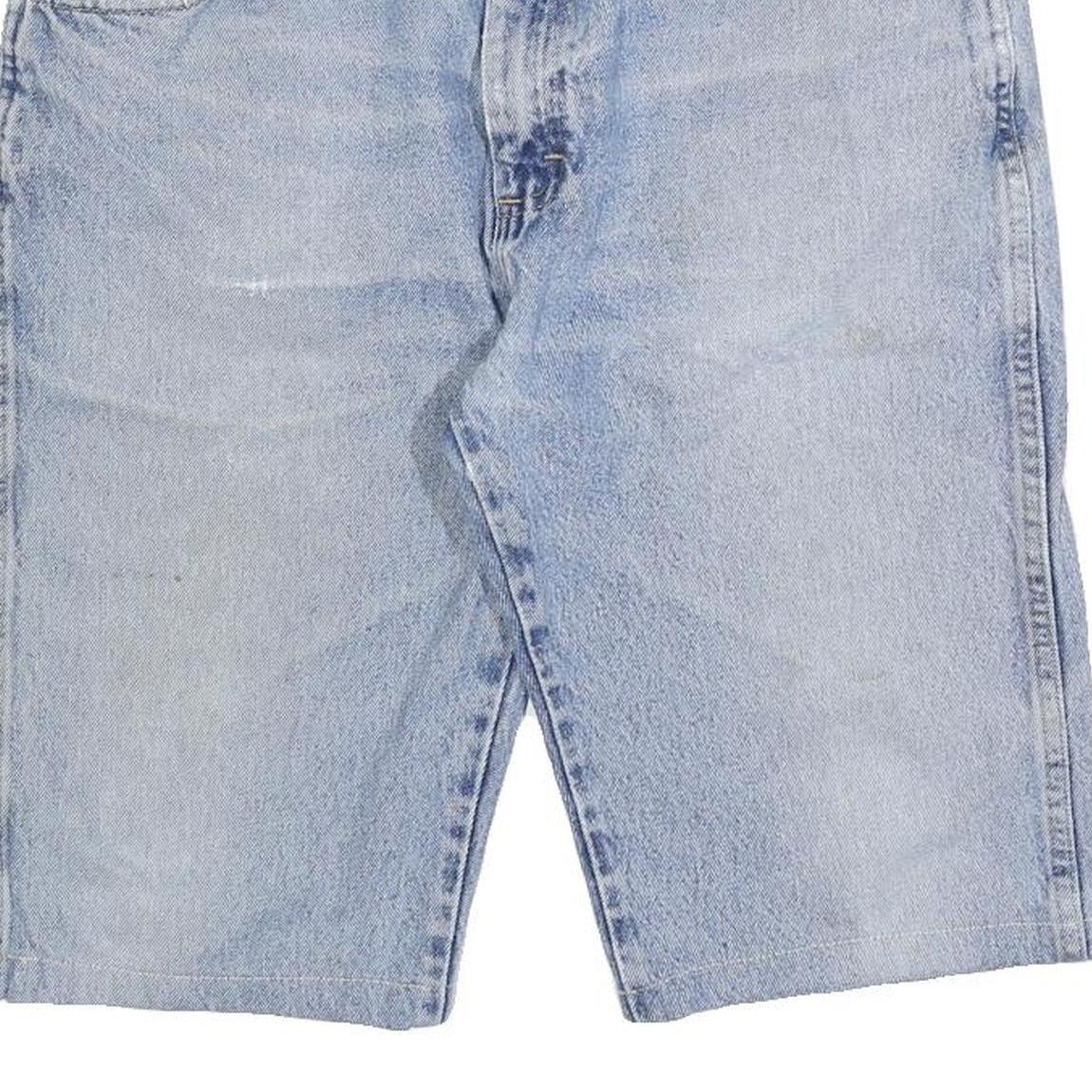 WRANGLER Mens Denim Blue Casual Shorts L W35 Classic Comfortable Cotton Blend