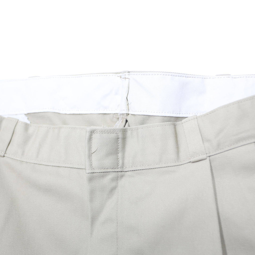 DICKIES Mens Polyester Blend Beige Regular Straight Trousers W36 L34 Smart