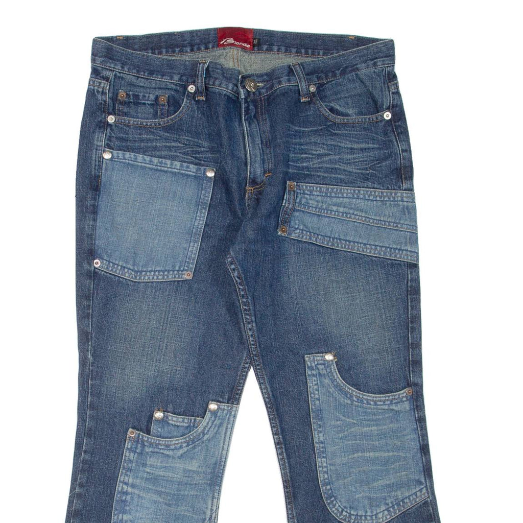 BLONDIE Womens Jeans Blue Regular Bootcut W34 L26