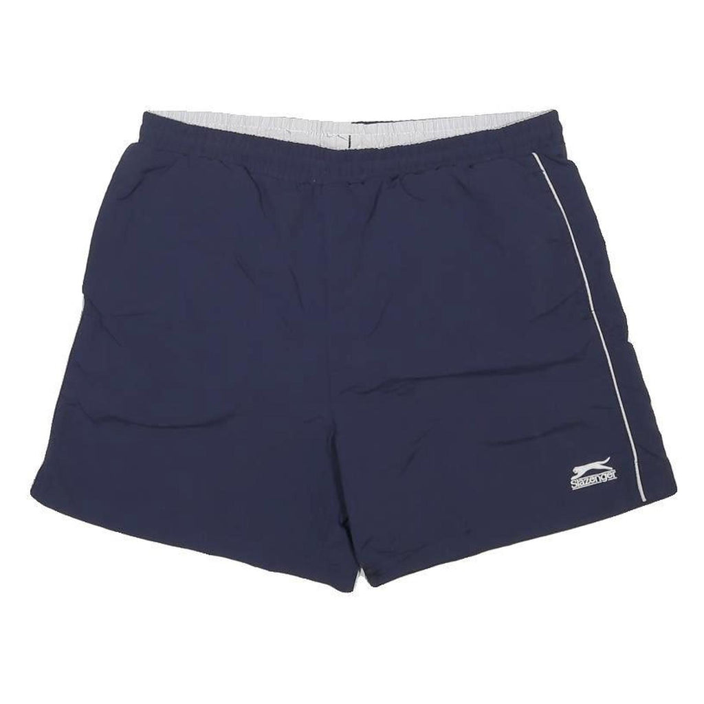 SLAZENGER Mens Shorts Navy Blue Sports Casual M W32 Polyester