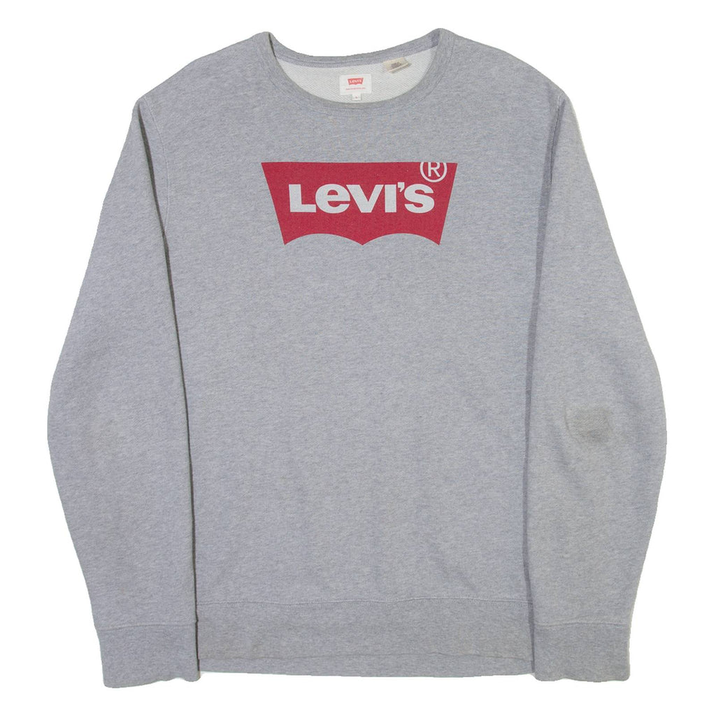LEVI'S Mens Sweatshirt Grey Crew Neck L