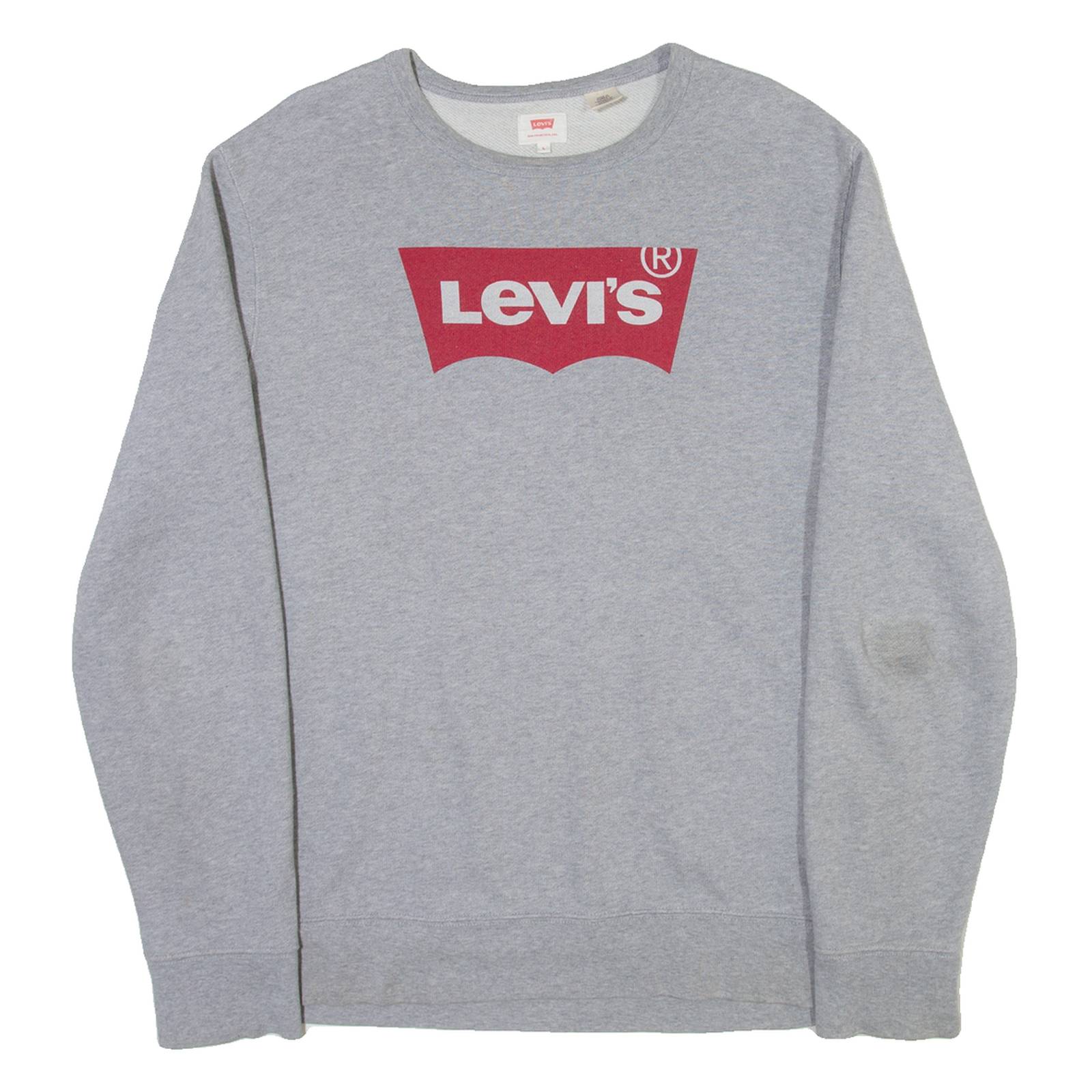LEVI'S Mens Sweatshirt Grey Crew Neck L