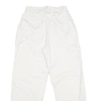CAROLINA BLUES Womens Cotton White Classic Straight Trousers W26 L29 Casual