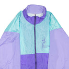 Womens Track Jacket Purple Colourblock L