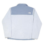 THE NORTH FACE Womens Blue & White Outdoor Jacket L Polyester Blend Zip Tech