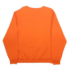 RUSSELL ATHLETIC Mens Orange Warsaw Frosh Crew Neck L Sweatshirt Cotton