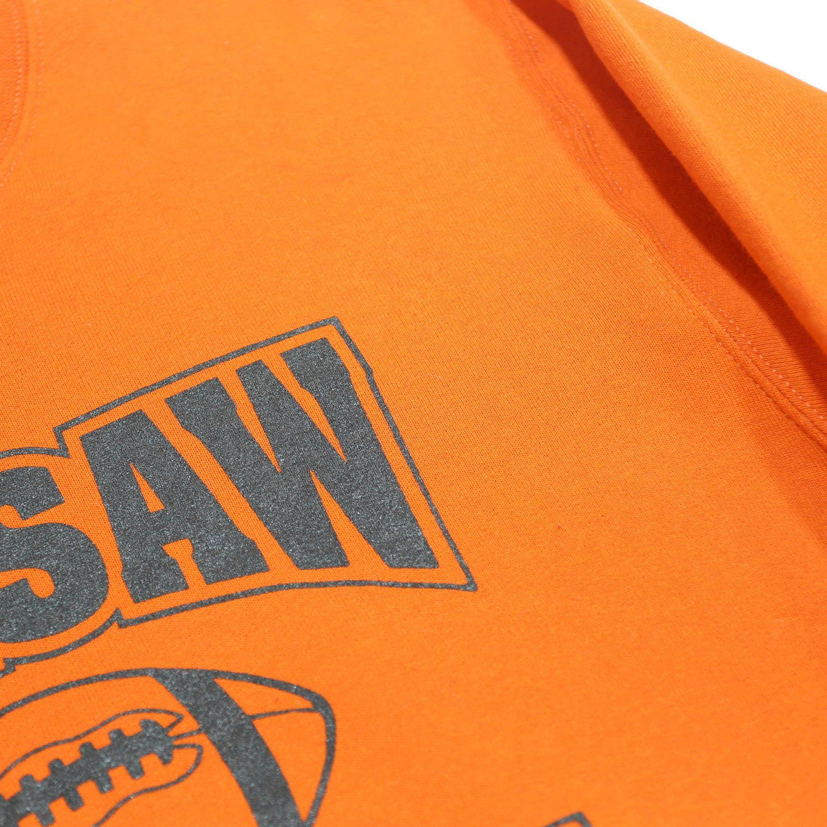 RUSSELL ATHLETIC Mens Orange Warsaw Frosh Crew Neck L Sweatshirt Cotton