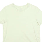 LEVI'S Womens White Crew Neck Short Sleeve T-Shirt M Cotton Blend Logo Print