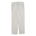 CARHARTT Mens Relaxed Cotton Blend Beige Straight Work Trousers W32 L32 Durable