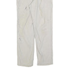 CARHARTT Mens Relaxed Cotton Blend Beige Straight Work Trousers W32 L32 Durable