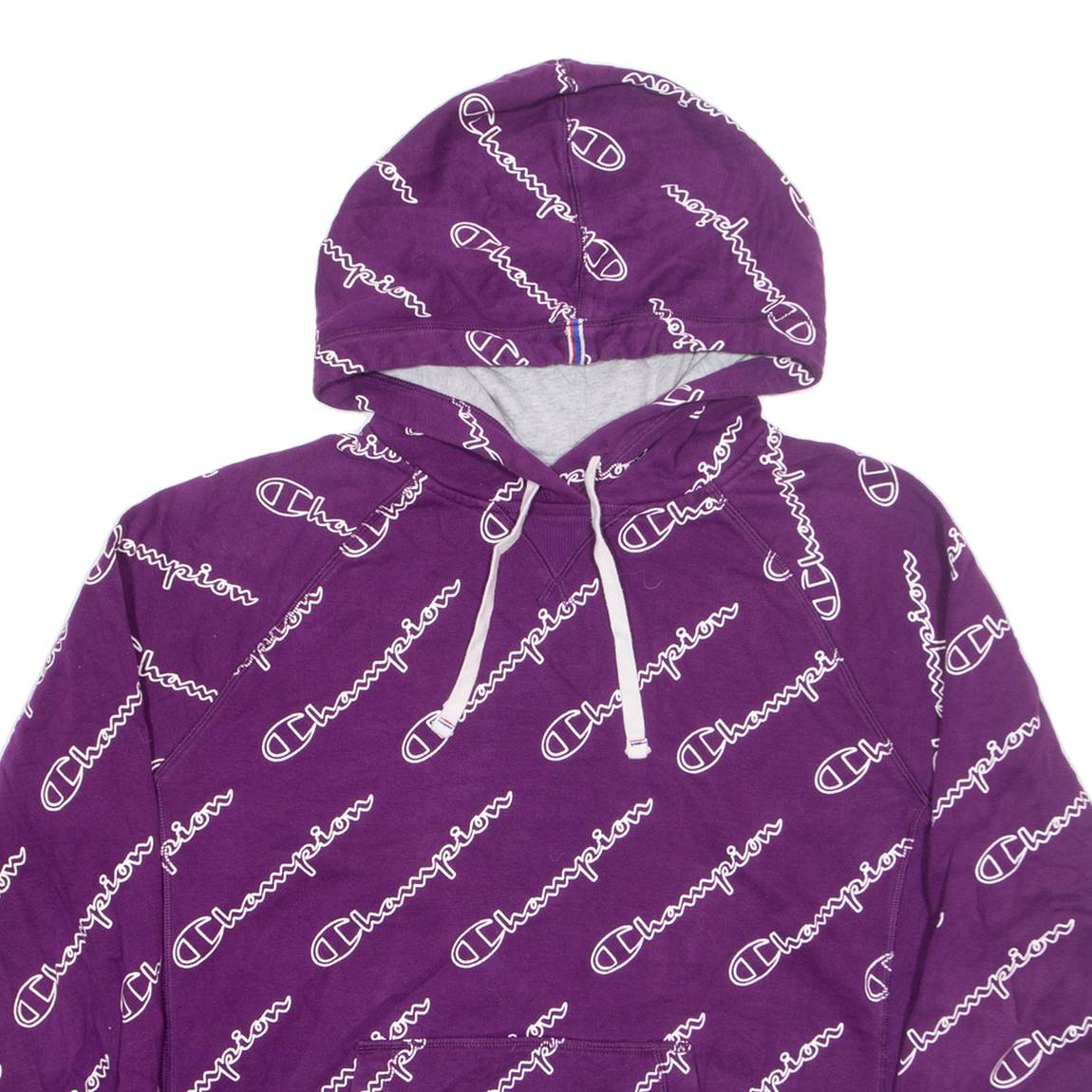 CHAMPION Womens Purple Hoodie XL