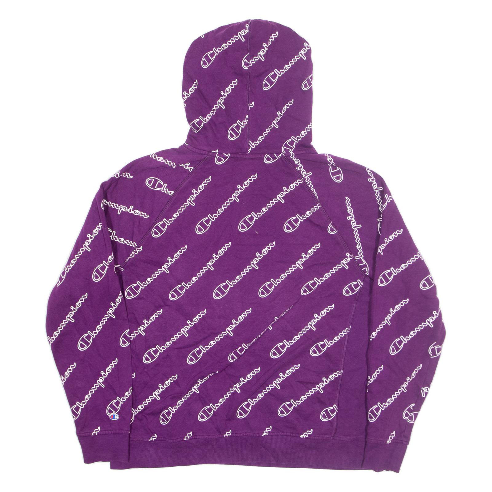 CHAMPION Womens Purple Hoodie XL