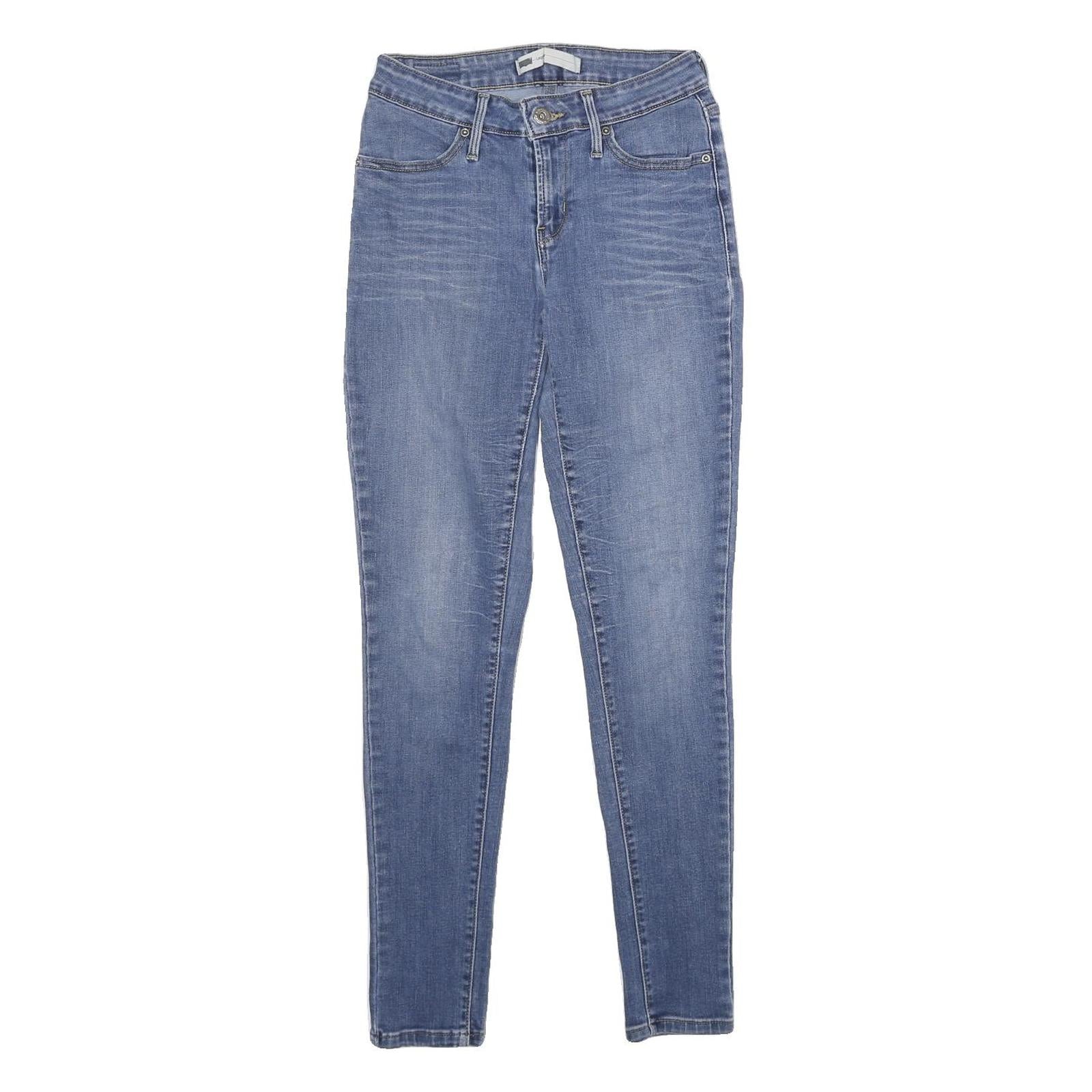 LEVI'S Legging Womens Jeans Blue Slim Skinny Denim W27 L32 Stretch Zip Fly