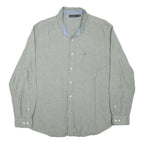 NAUTICA Mens Grey Cotton Blend Shirt 2XL Casual Long Sleeve Button